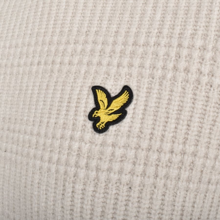 Lyle And Scott Waffle Knit Jumper CreamLyle And Scott Waffle Knit Jumper Cream Male Medium